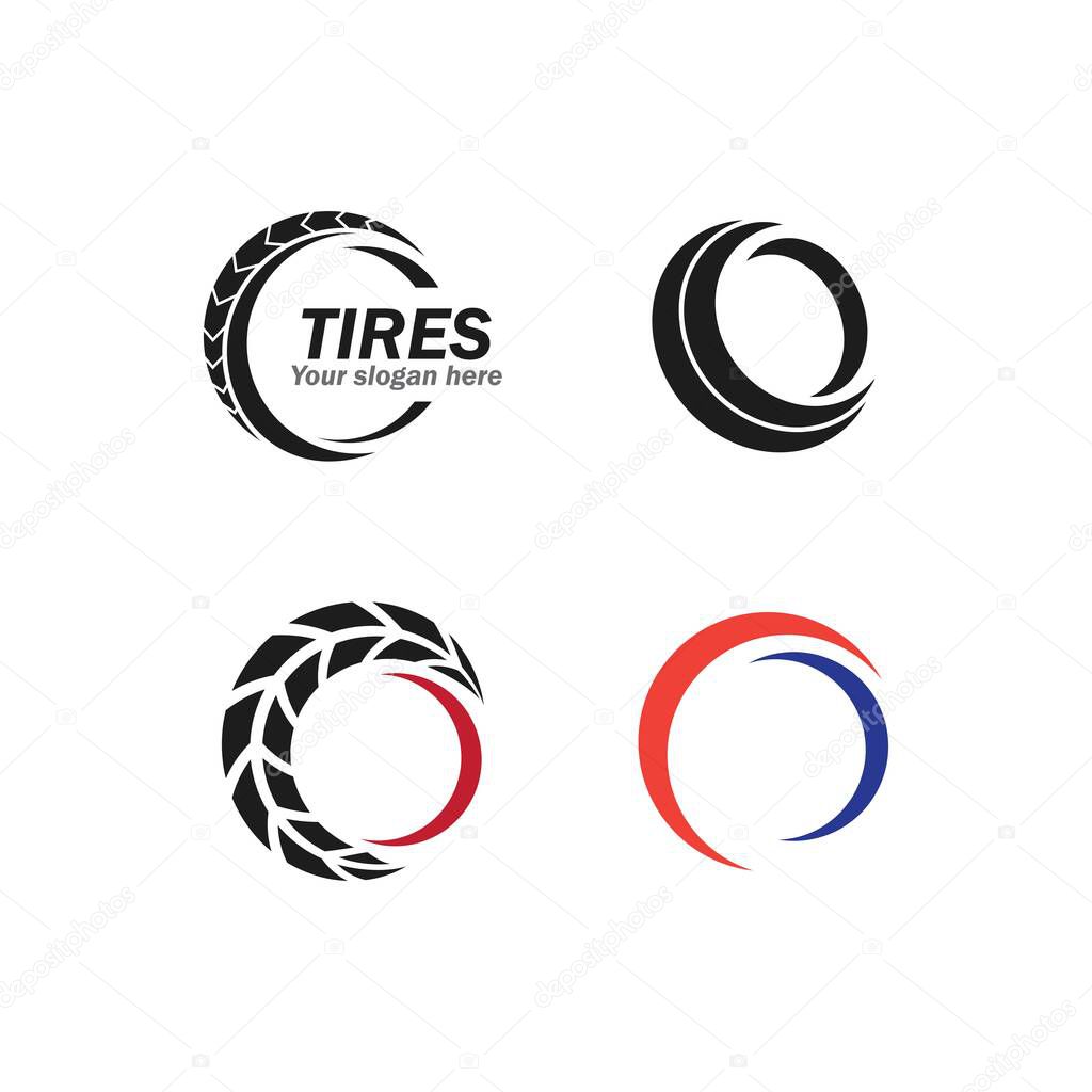 Tires logo illustration vector design