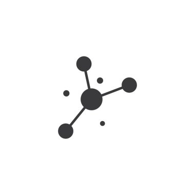 Molekül simgesi illüstrasyon vektör tasarımı