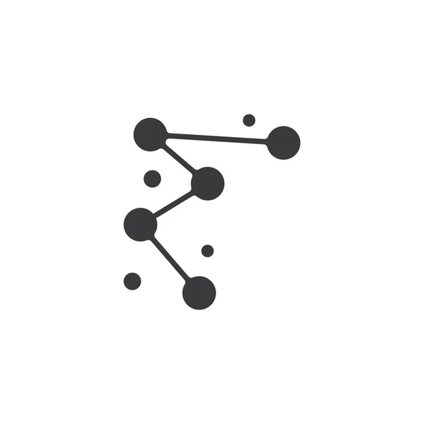 Molekül Simgesi Illüstrasyon Vektör Tasarımı — Stok Vektör
