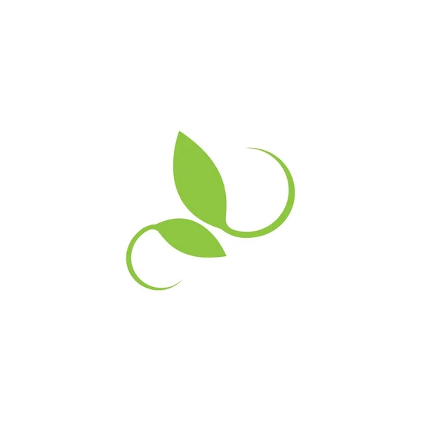 Logo Frunze Ilustrare Element Natura Vector — Vector de stoc