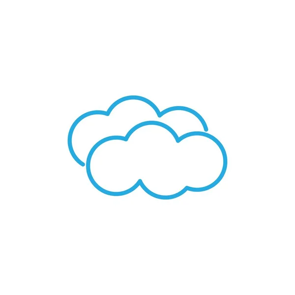 Облачный Векторный Дизайн Логотипа — стоковый вектор