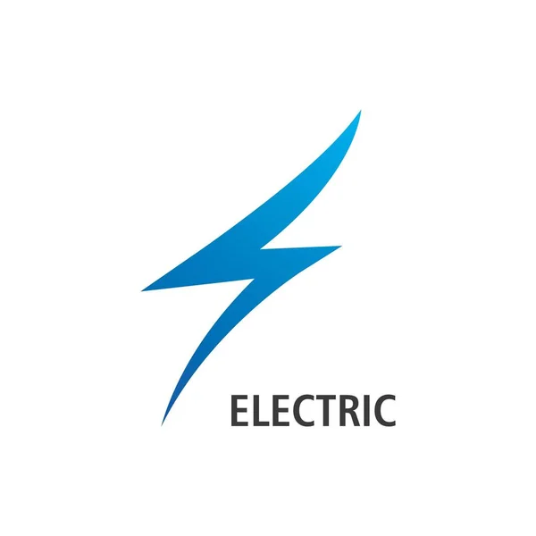 Lightning Logo Șablon Vector Design Plat — Vector de stoc