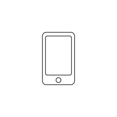 el telefonu simgesi vektör resmetme şablonu 