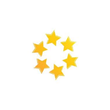 Yıldız Logosu Şablonu vektör illüstrasyon tasarımı