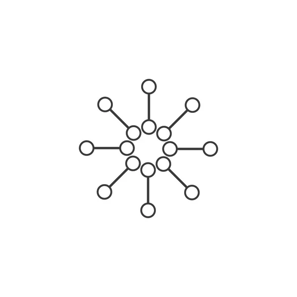 Molekül Symbol Illustration Vektor Design — Stockvektor