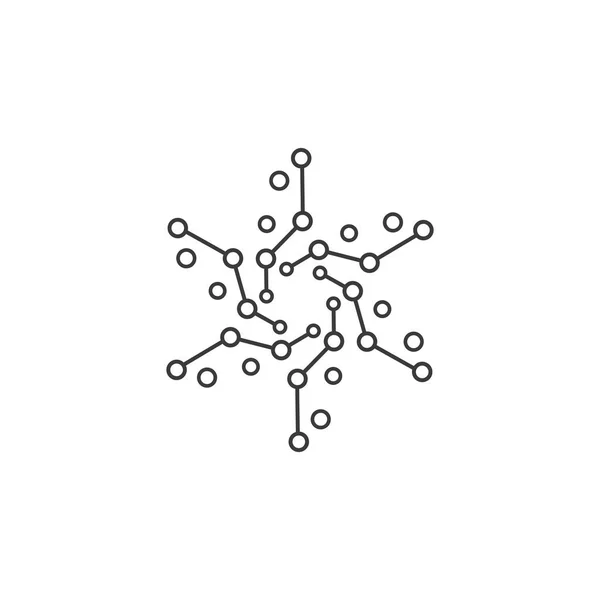 Molekül Symbol Illustration Vektor Design — Stockvektor