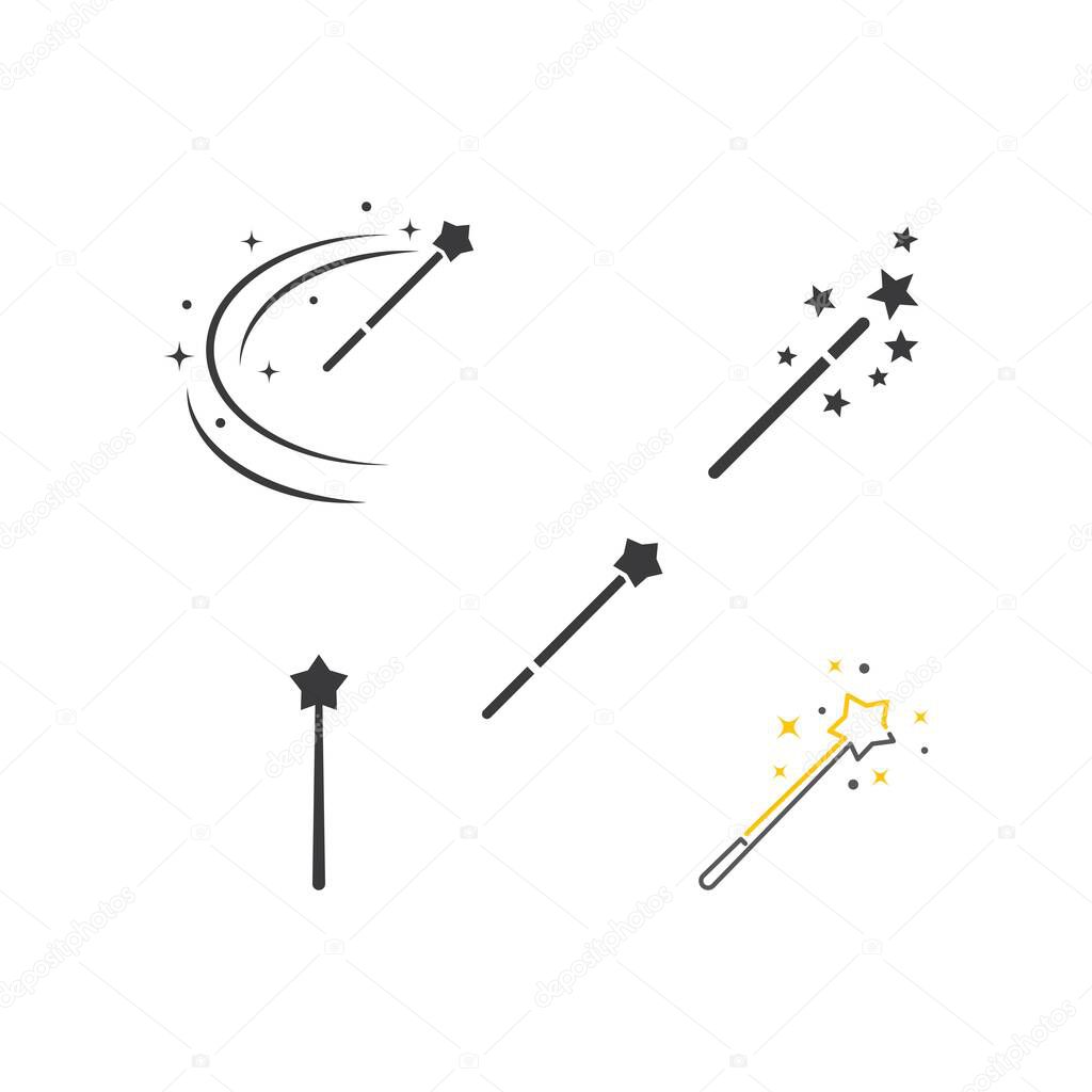 Wand Magic stick icon vector template