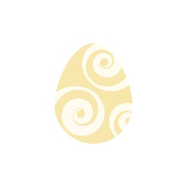 Renkli dekorasyon desenli bir Paskalya yumurtası.