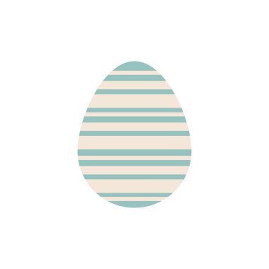 Renkli dekorasyon desenli bir Paskalya yumurtası.