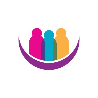 Topluluk, ağ ve sosyal logo tasarımı