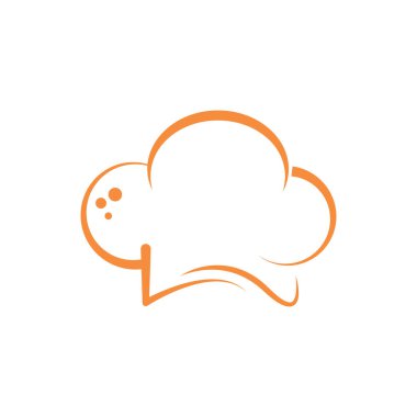 Şapka şefi logo şablonu vektörü