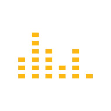 Soundwave Müzik ikonu vektör düz tasarım