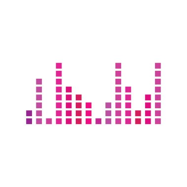 Soundwave Müzik ikonu vektör düz tasarım