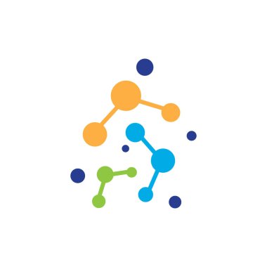 DNA illüstrasyon logo vektör tasarımı