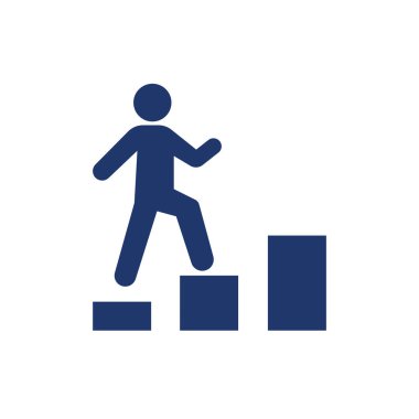 İş logosu resimli düz tasarım