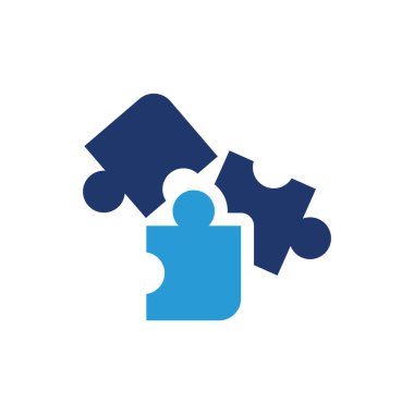 İş logosu resimli düz tasarım