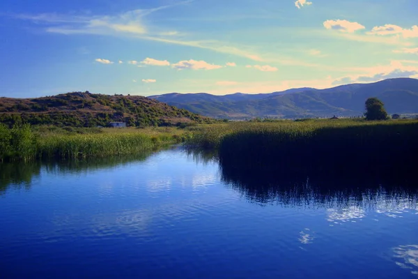 Annan Del Ohrid Sjön Byn Tushemisht Nära Drillon Park Favorit — Stockfoto