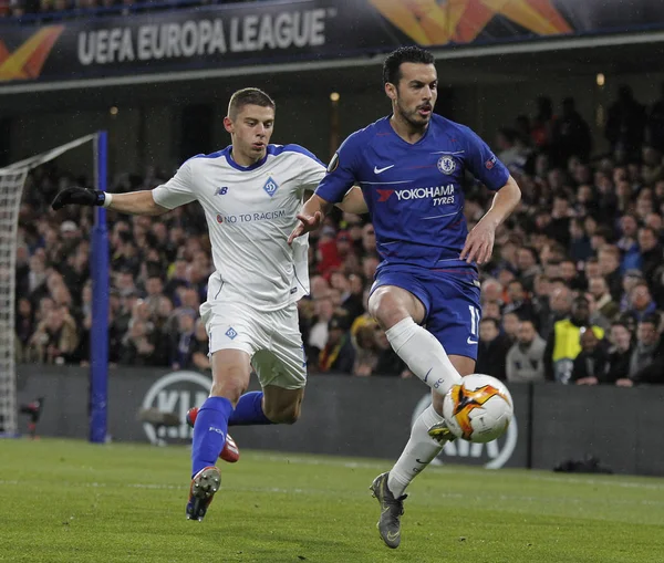 Chelsea v Dinamo Kiev - Uefa Avrupa Ligi yuvarlak 16: ilk Le — Stok fotoğraf