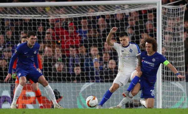 Chelsea v Dynamo Kiev - Uefa Europa League omgång 16: första Le Royaltyfria Stockbilder