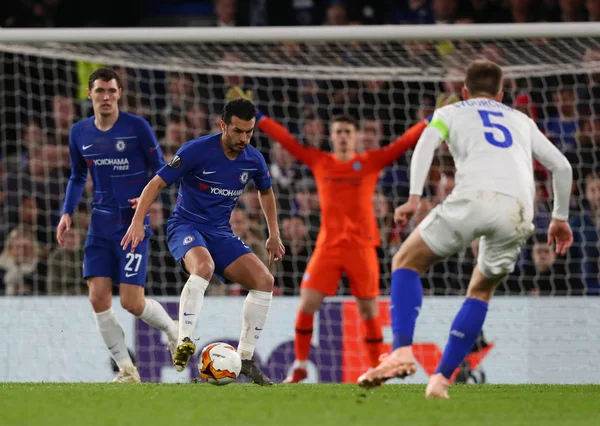 Chelsea / Dynamo Kyiv - UEFA Europa League Round of 16: First Le Imagem De Stock