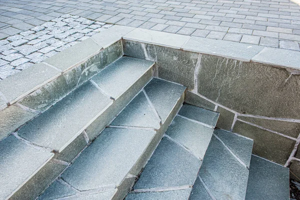 Escaleras Piedra Pizarra Fuera Una Casa — Foto de Stock