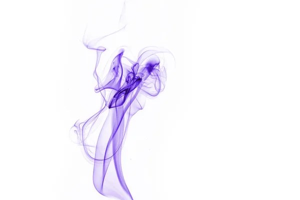 Fumo Viola Sfondo Bianco — Foto Stock
