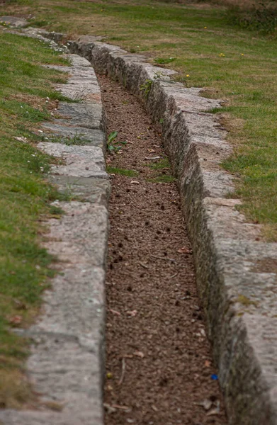 Arroyo Seco Grava Con Piedras Los Lados — Foto de Stock