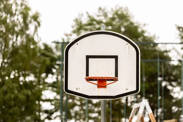 Outdoor Basketball Basket Backboard — Stock Photo, Image