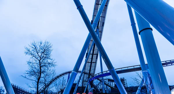 Details Roller Coaster Tracks — Stock Photo, Image