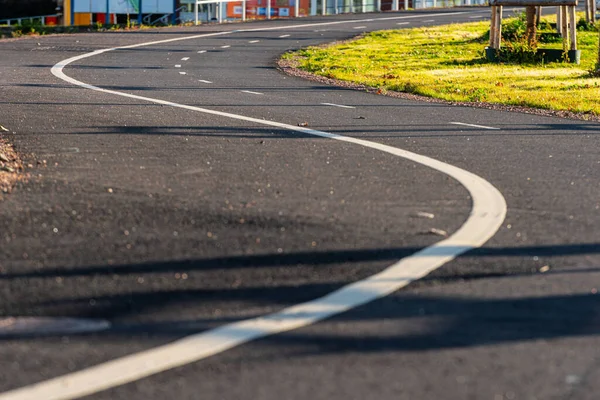 Kurvenreicher Rad Und Fußweg — Stockfoto