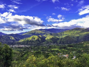 Vilcabamba Ekvador dağların güzel sahne