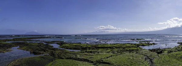 Beau paysage riverain de l'île Fernandina, Galapagos, Équateur — Photo