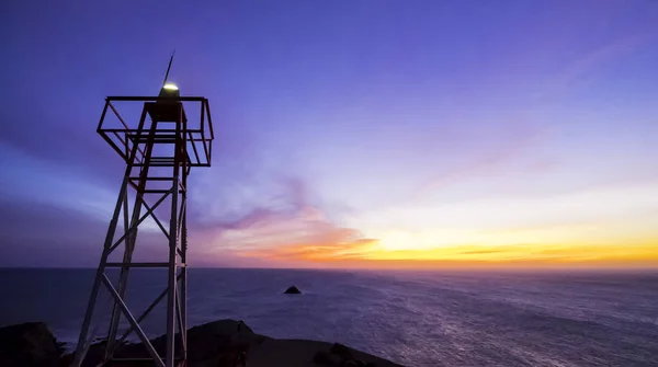 Panoramic scenery during sunset at El Faro, Cabo de la Vela, Colombia — Stock Photo, Image
