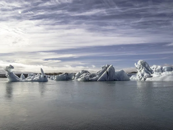 Malowniczy widok na lodowiec Jokulsarlon w Islandii — Zdjęcie stockowe