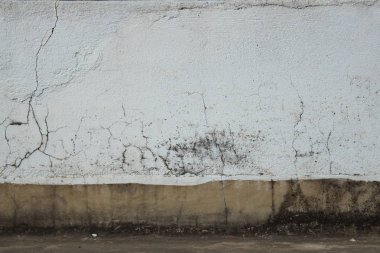 Eski kirli beyaz çimento duvar doku ön gün ışığı altında çekim, closeup çekim, grafik kaynak olarak kullanılabilir