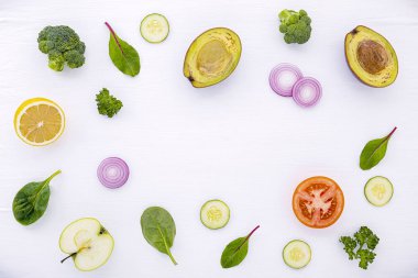 Salata, marul yaprakları, cucu çiğ maddeler ile Gıda desen