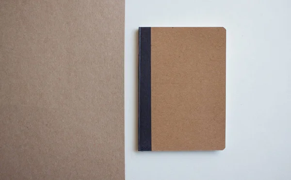 Kraft blank notebook. — Stock Photo, Image