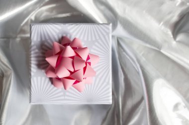 Gümüş Noel arka plan.