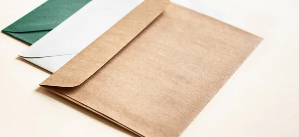 Envelopes on table. — Stock Photo, Image