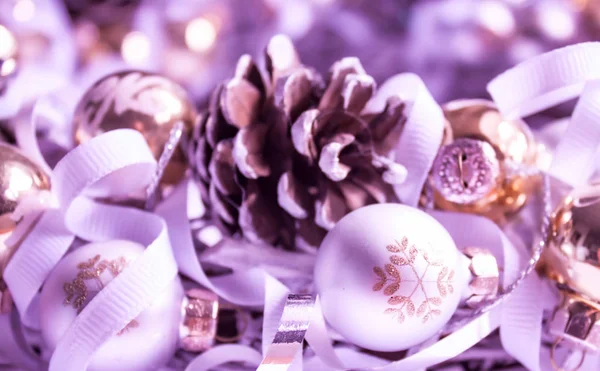Décorations de Noël en lilas . — Photo