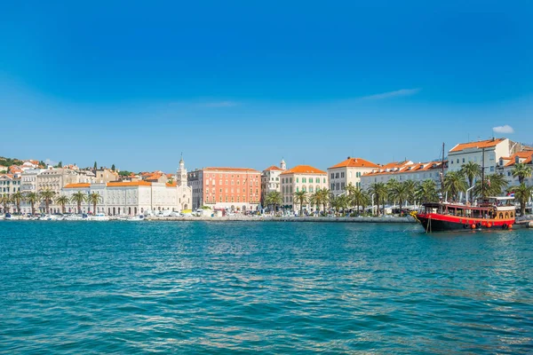 Puerto Split Croacia Ciudad Más Grande Región Dalmacia Popular Destino — Foto de Stock