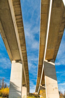 Fuzine 'deki Bajer Gölü üzerindeki köprü, Gorski Kotar, Hırvatistan