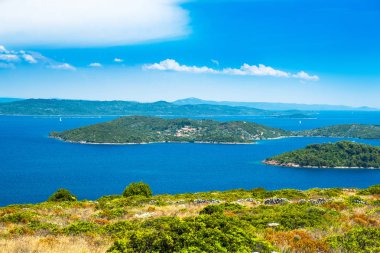 Hırvatistan 'da Dugi Otok adalar adasında güzel manzara, yaz aylarında Adriyatik Denizi