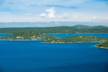 Hırvatistan 'da Dugi Otok adalar adasında güzel manzara, yaz aylarında Adriyatik Denizi