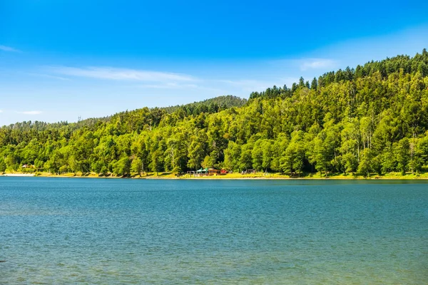 Vue Sur Magnifique Lac Bajer Gorski Kotar Croatie Magnifique Station — Photo