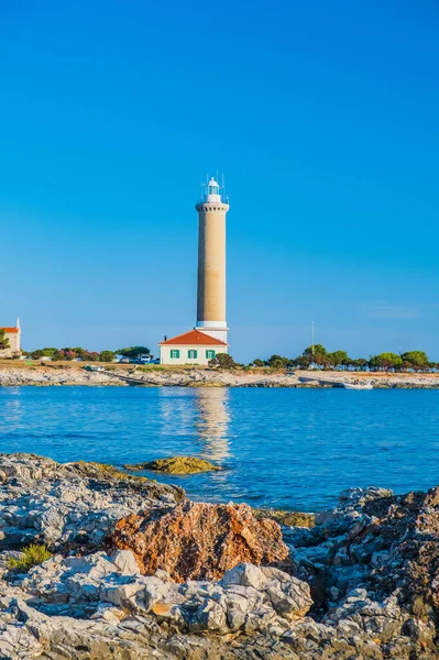 Phare Veli Rat Sur Île Dugi Otok Croatie Magnifique Paysage — Photo