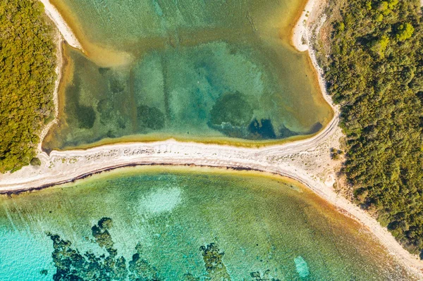 Praias Exóticas Ilhas Com Ponte Natural Mar Azul Turquesa Ilha — Fotografia de Stock