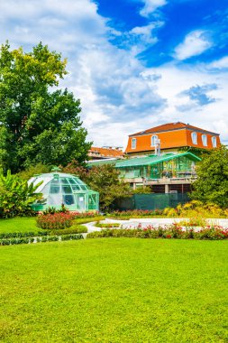 Hırvatistan 'ın Zagreb kentindeki Botanik Bahçesi, popüler turizm beldesi
