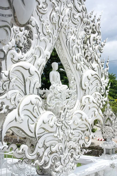 Chiang Ray Thailand 2019 Templo Branco Wat Rong Khun Norte — Fotografia de Stock