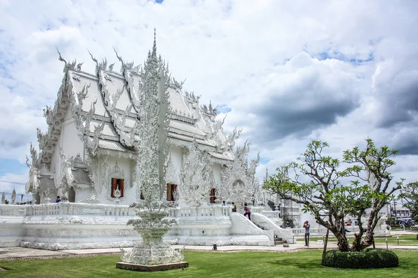 Chiang Ray Tailandia Wat Rong Khun Templo Blanco — Foto de Stock